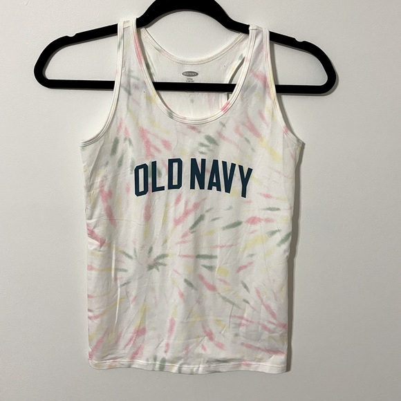 Old Navy Tie Dye Tank Top with Old Navy Logo - Picture 1 of 2